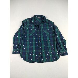 Rock & Republic Shirt‎ Women's Small Green Grunge Rocker Rockerchic Rockabilly